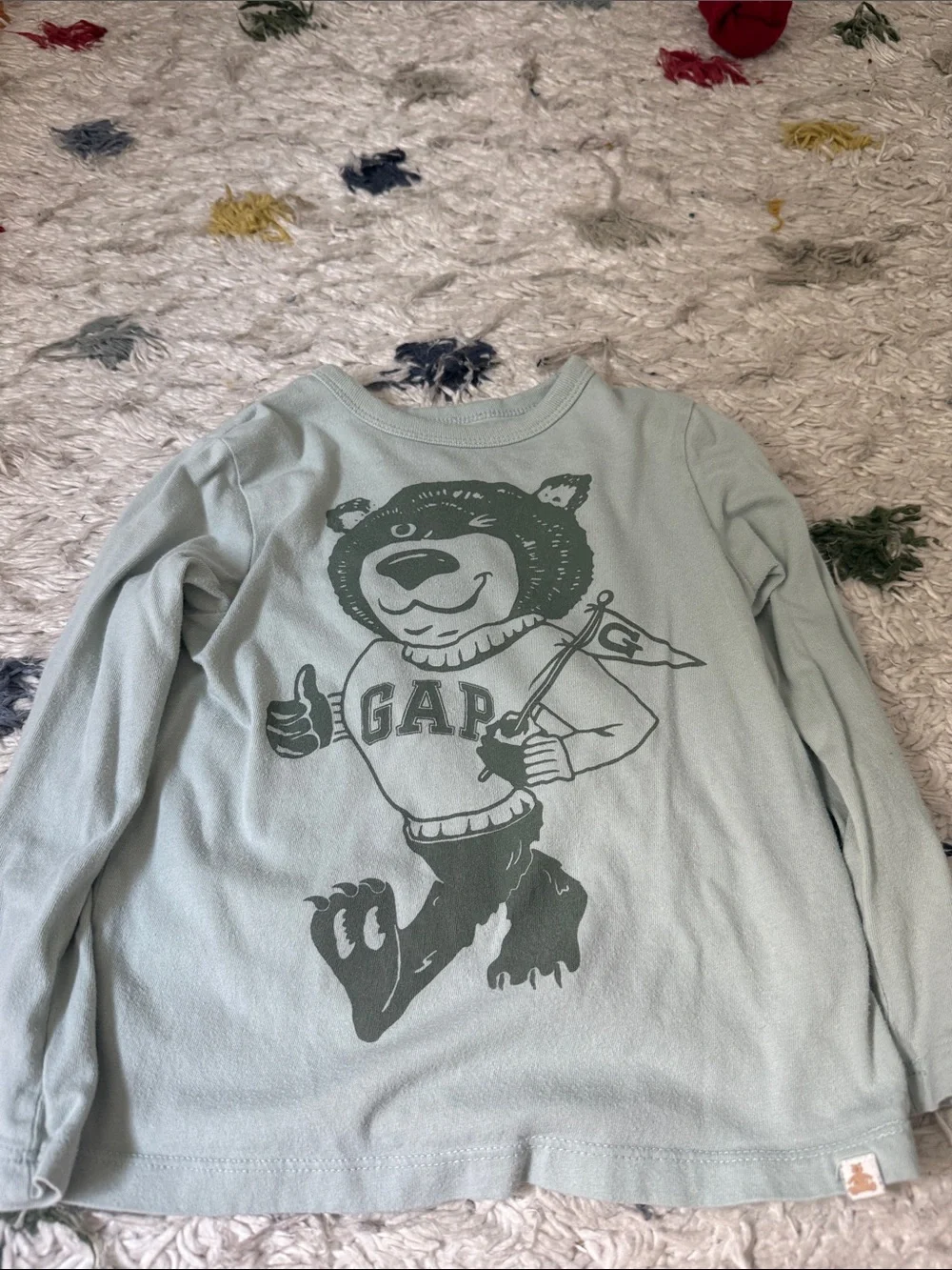 GAP 4 Years Toddler Long-Sleeve Bear Graphic Tee -